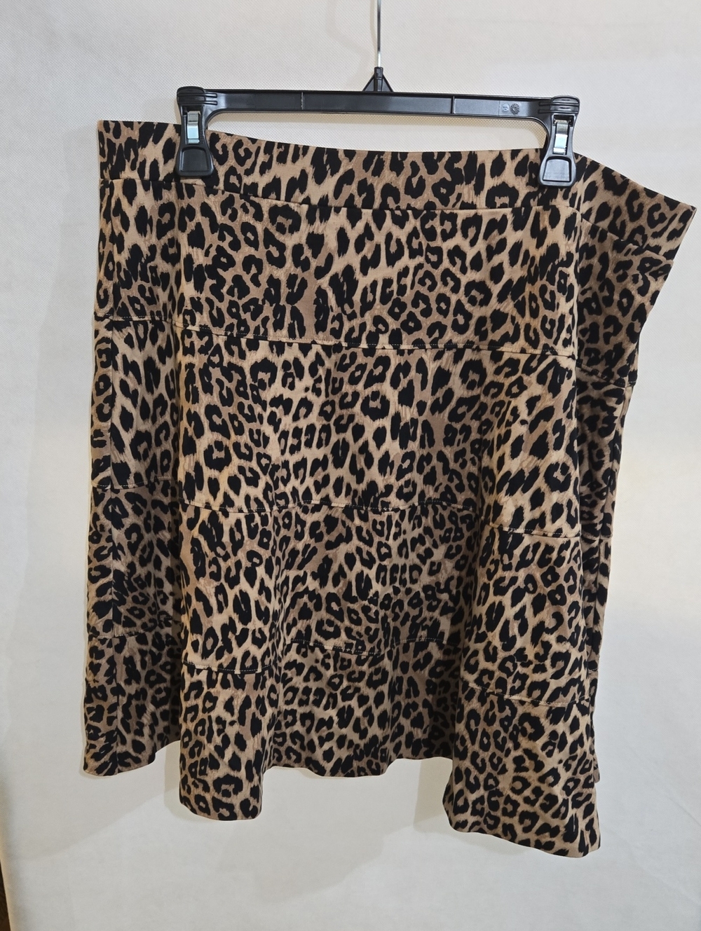 Lands' End Leopard Print Circle Skirt - Tan & Black
